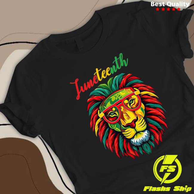 Official Lion Juneteenth Dress Black History Freedom T-Shirt